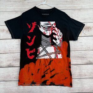 Zombie Makeout Club Tie‎ Dye Blood Print T-Shirt Adult Size Medium Black